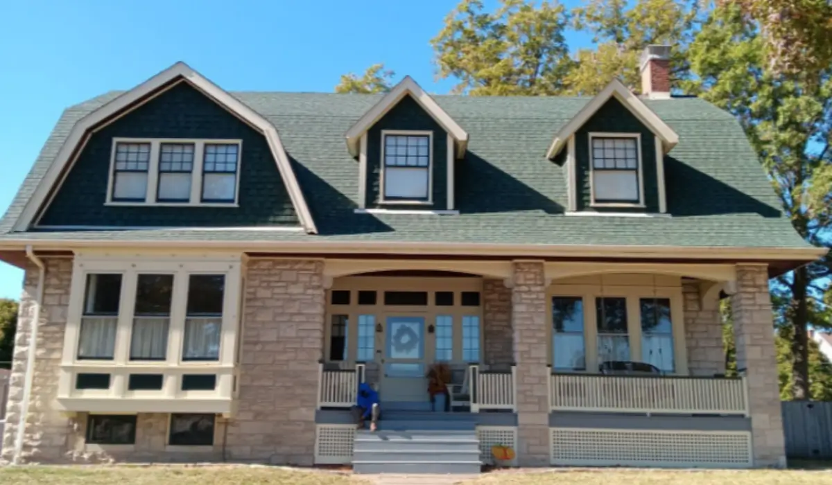 Spring home exterior upgrades showing modern roofing siding windows and improved curb appeal on residential property.